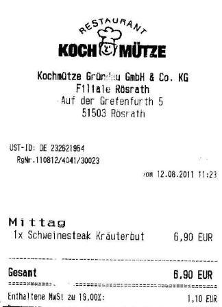 mcdr Hffner Kochmtze Restaurant